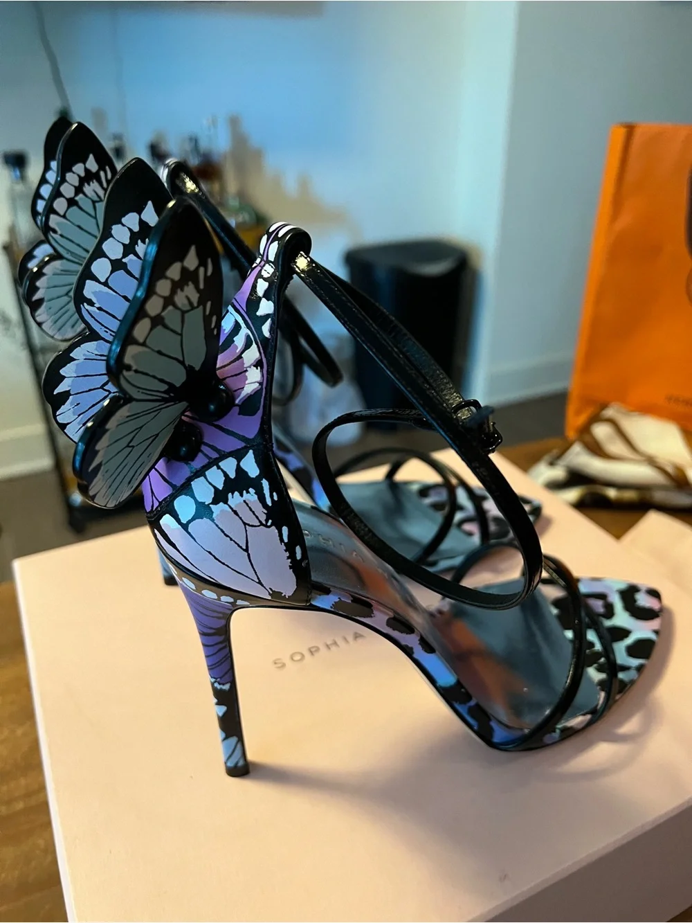 Brand New Sophia Webster Butterfly Multicolor High Heel Sandals